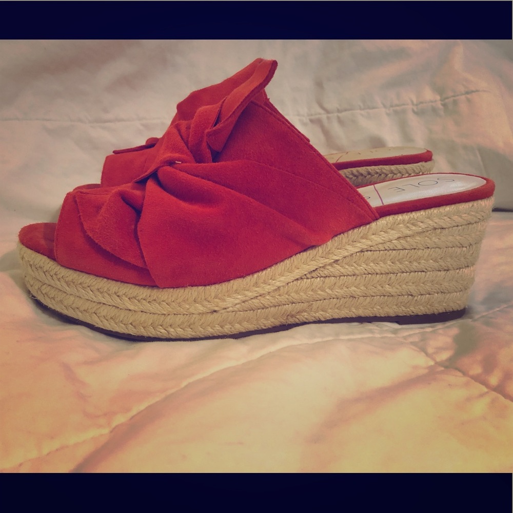 Sole Society Suede Wedges